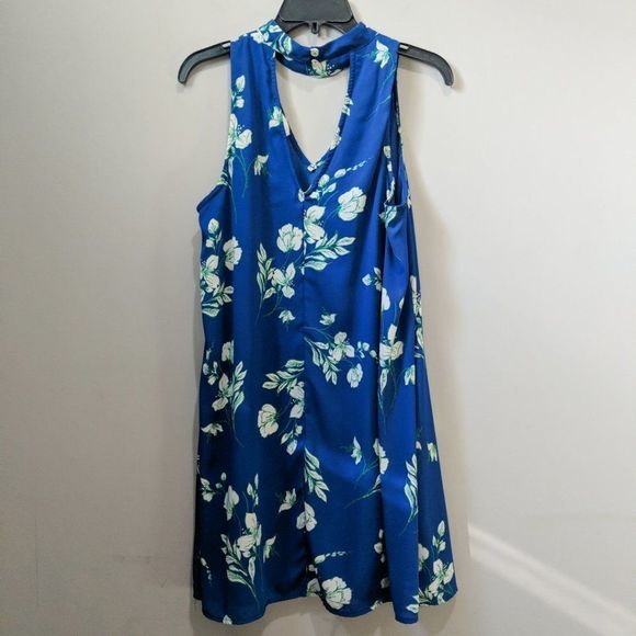 PEACH LOVE CALIFORNIA Floral Printed Halter Dress - Picture 2 of 5